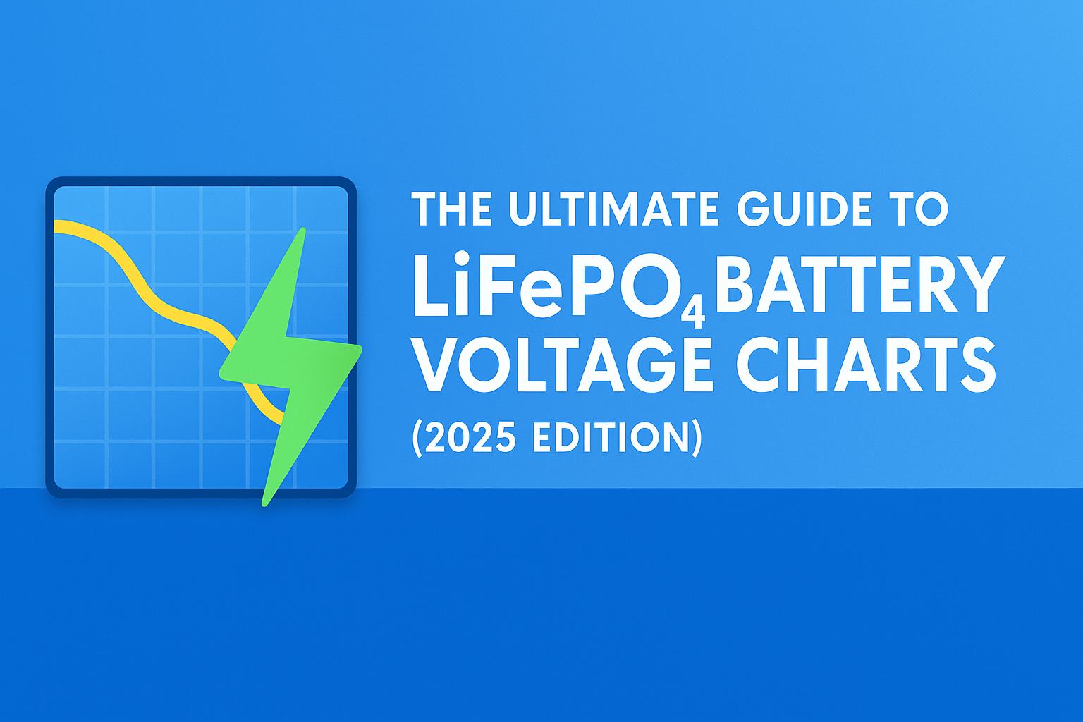 The Ultimate Guide to LiFePO₄ Battery Voltage Charts (2025 Edition)