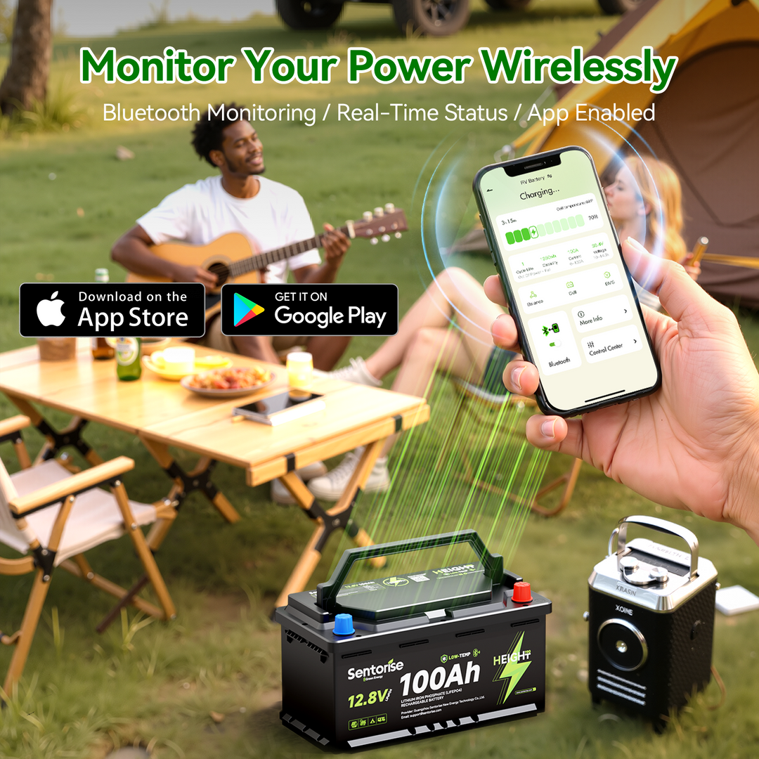 12V 100Ah LiFePO₄ Unterbodenbatterie – Slimline H190 für Wohnmobile und Wohnwagen