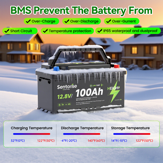 12V 100Ah LiFePO₄ Unterbodenbatterie – Slimline H190 für Wohnmobile und Wohnwagen
