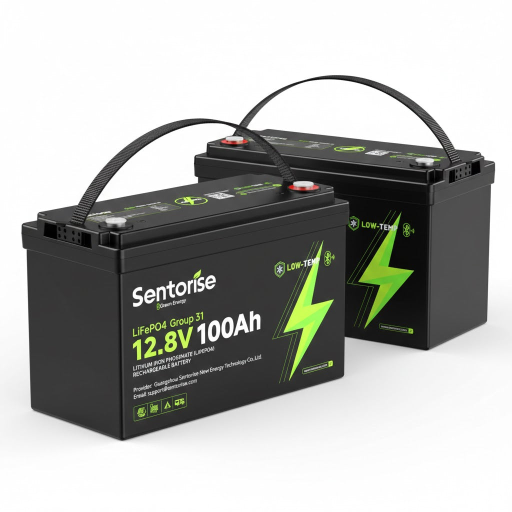 Sentorise 12V 100Ah LiFePO₄ Battery | Group 31 Size for RV, Marine & Solar