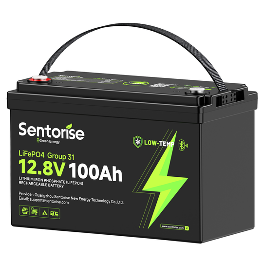 12V 100Ah LiFePO₄ Batterie – Sentorise Core Serie | Standardmodell für Wohnmobile