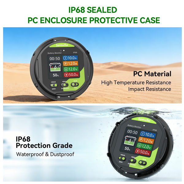 500A IP68 Battery Monitor for 8–100V Systems