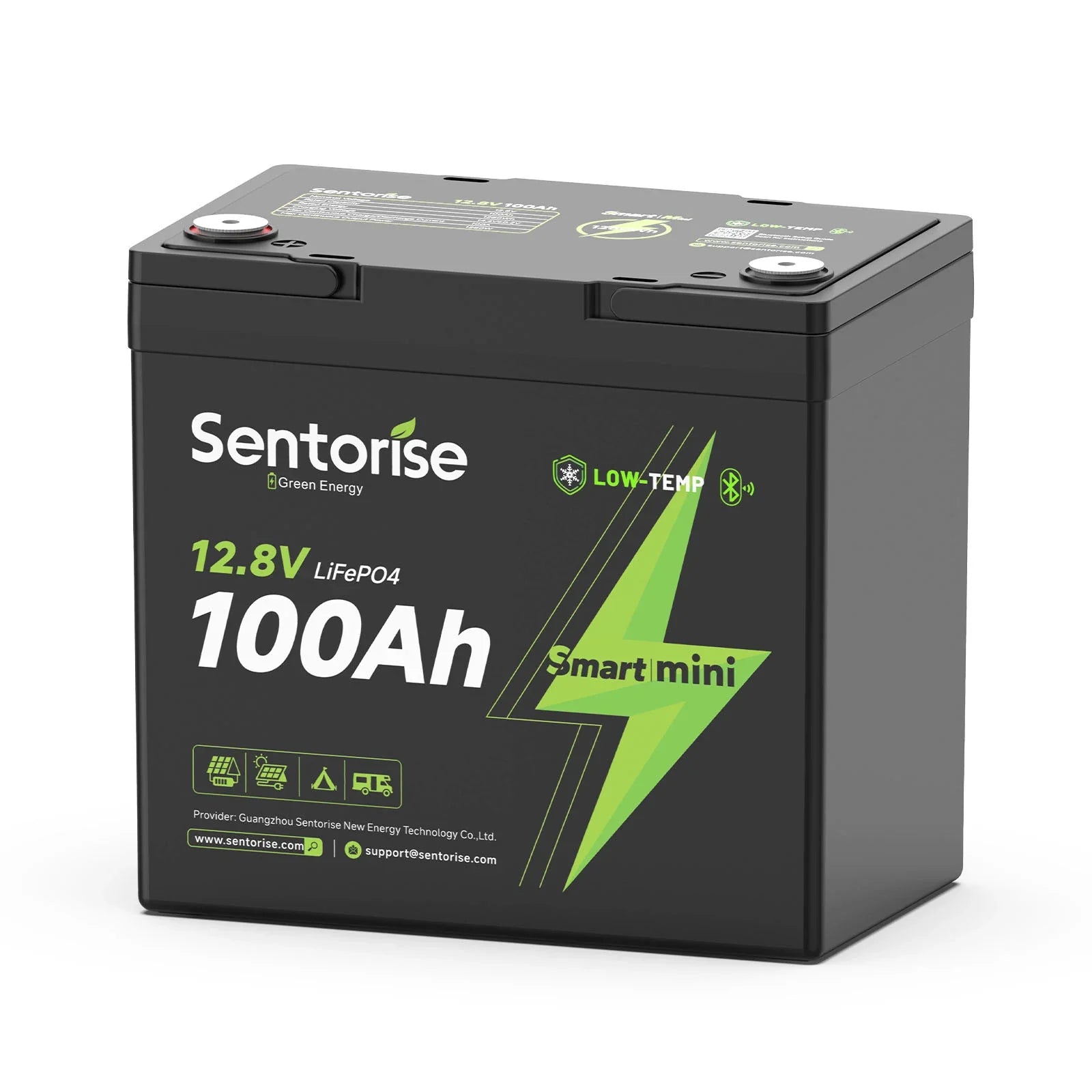Sentorise 12V 100Ah SuperMini Bluetooth LiFePO4 Battery